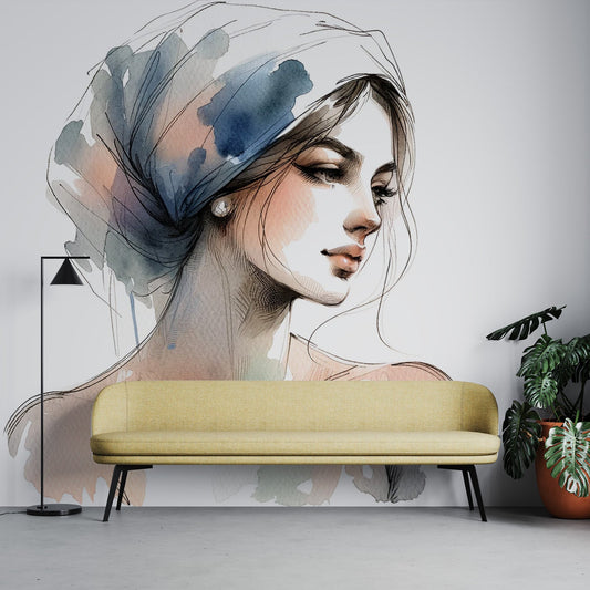 Watercolour Wallpaper | Impressive Woman
