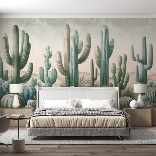 Cactus Wallpaper | Dunes and Neutral Colors