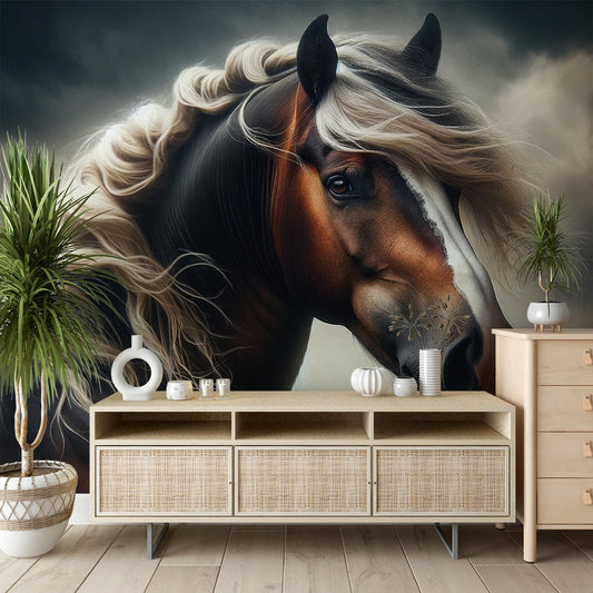 Horse Wallpaper | With Blonde Mane Blowing in the Wind