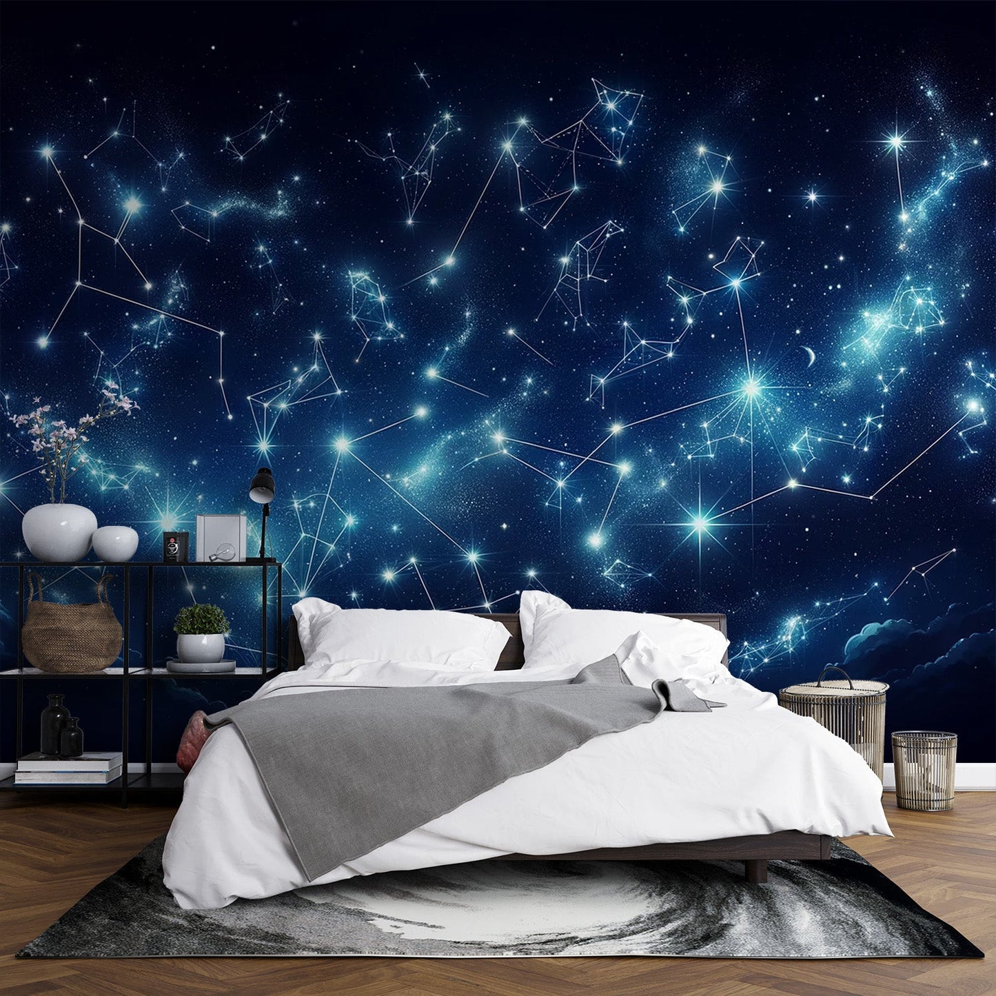 Constellation Wallpaper | Midnight Blue with Thousands of Stars