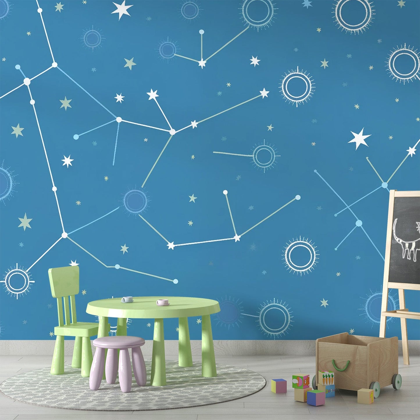 Constellation Wallpaper | Childlike Drawing
