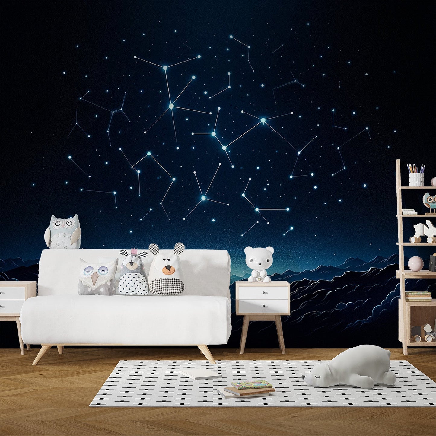 Constellation Wallpaper | Stars Aligned Above the Clouds