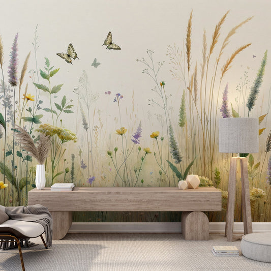 Pastel Floral Wallpaper | Pastel Coloured Flower Field