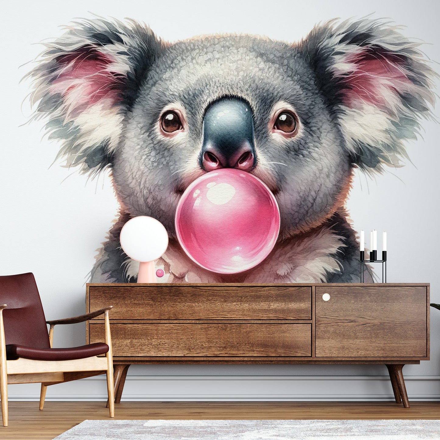 Koala Wallpaper | Design with Pink Bubblegum