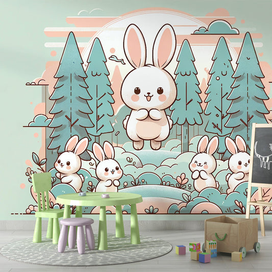 Bunny Wallpaper | Too Cute in the Forest