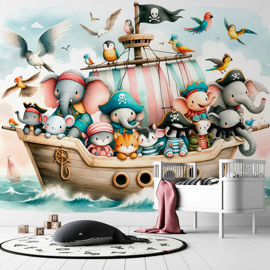 Pirate Wallpaper | Cute Noah's Ark