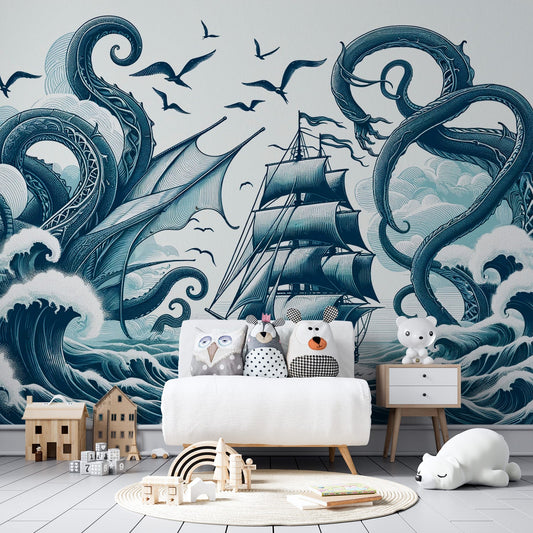 Pirate Wallpaper | Attack of the Kraken