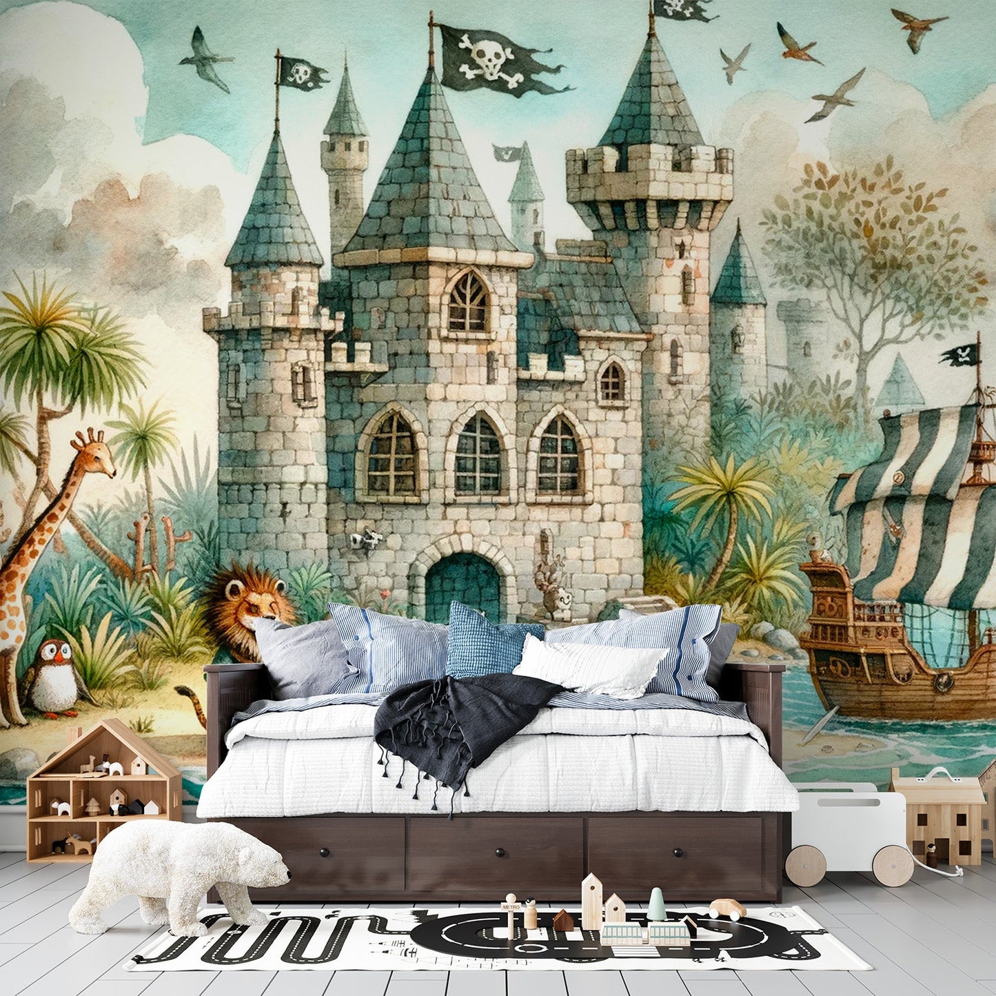 Pirate Wallpaper | Pirate Castle for Children