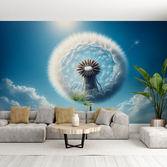 Dandelion Wallpaper | Realistic with Big Blue Sky