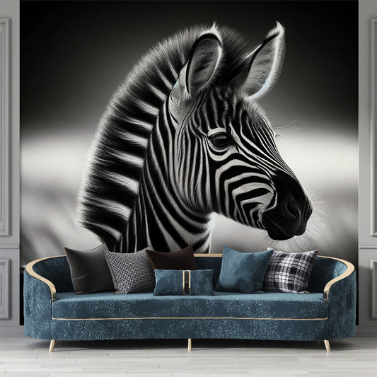 Zebra Wallpaper | Three-Quarter View in the Savannah