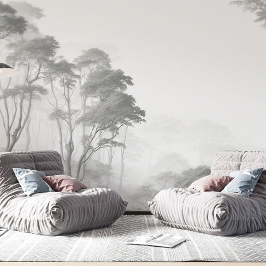 Wallpaper tree | Realistic in misty forest