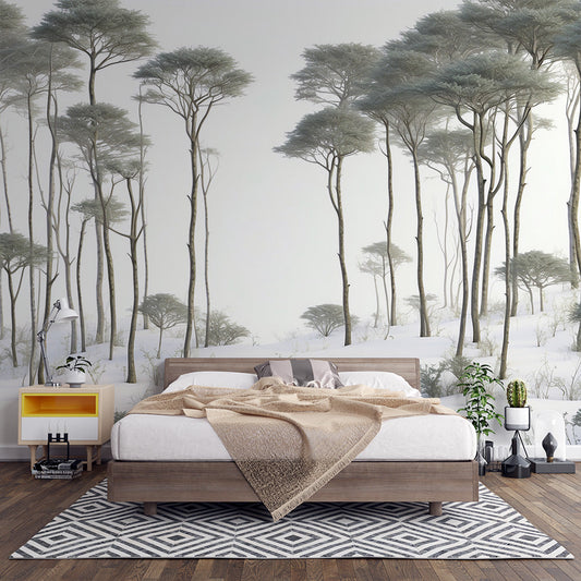 Wallpaper tree | Forest in white sand