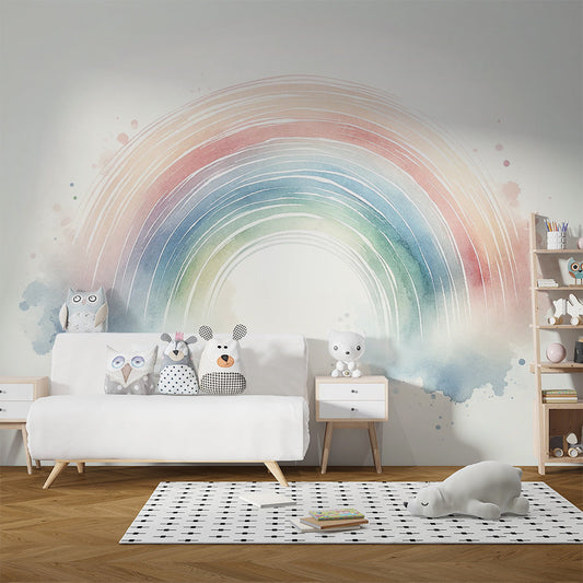 Rainbow and Cloud Wallpaper | Watercolour