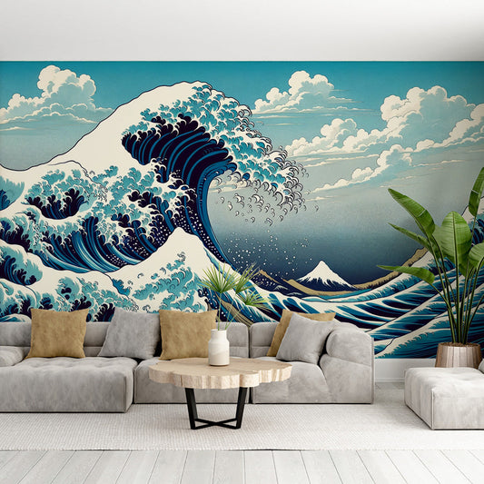 Japanese Wave Wallpaper | Animated Design