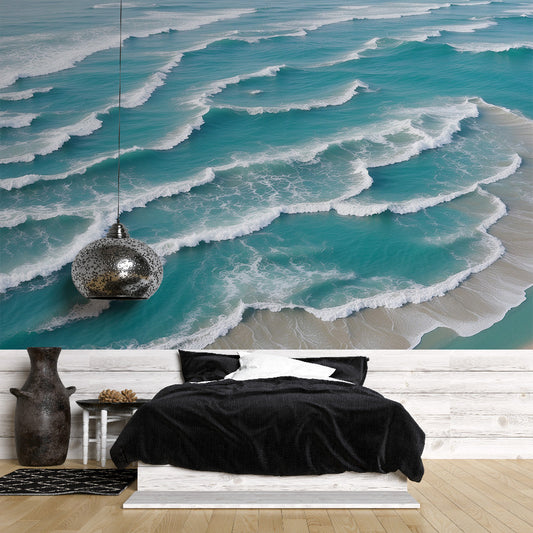 Wallpaper sea | Aerial view tumultuous