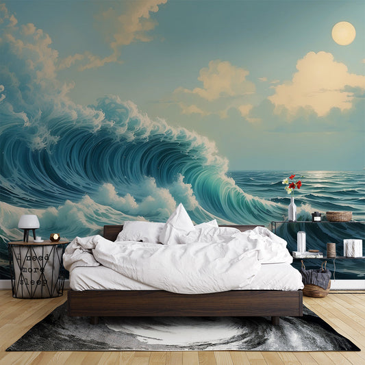 Seaside Wallpaper | Unleashed design with boat