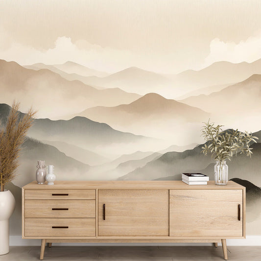 Mountain Wallpaper | Landscape in Neutral Tones