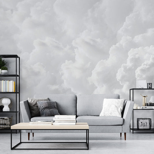 Realistic Cloud Wallpaper | White and Grey
